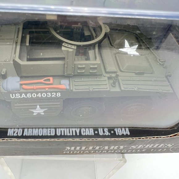 Schuco 1944 M20 Armored Utility Vehicle Car Tank WWII US Military 1:43 Scale NEW - Picture 5 of 10